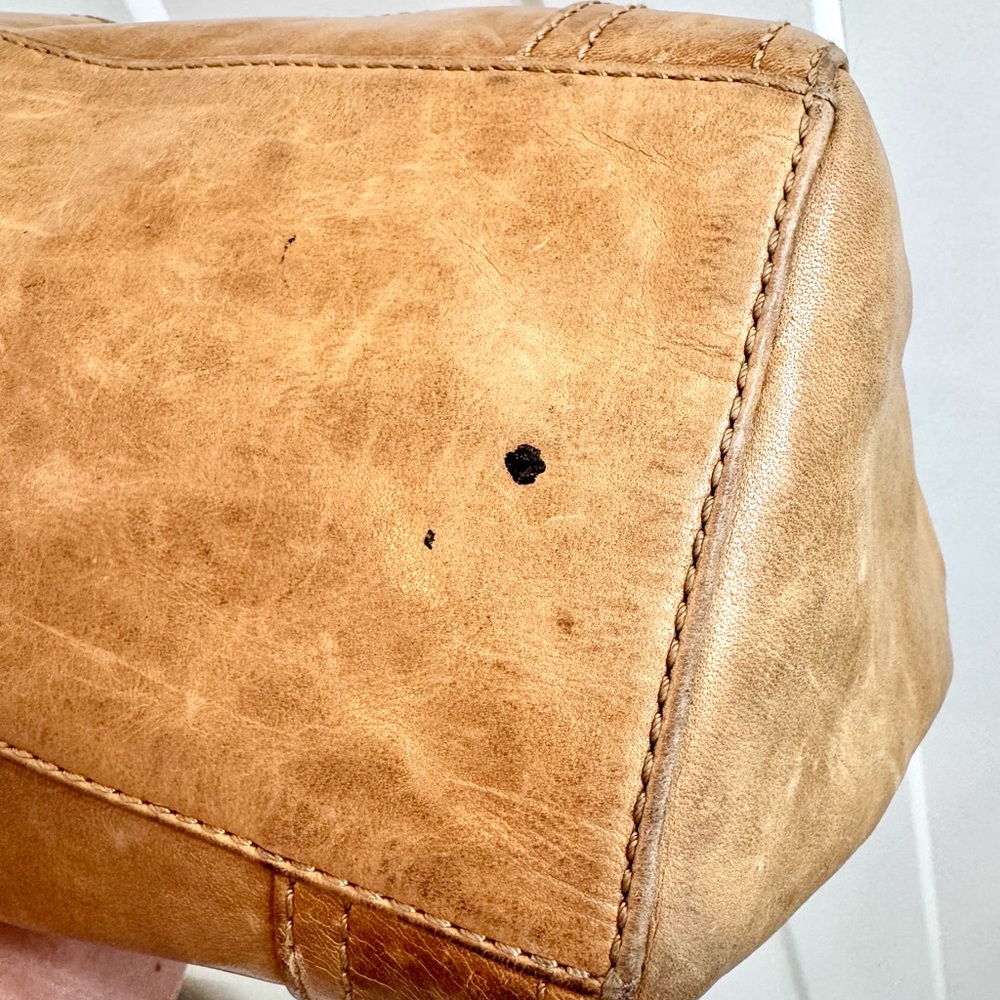 FRYE Melissa Tan Leather Shoulder Bag - Picture 6 of 9